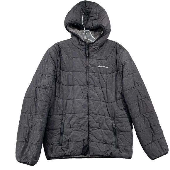 Eddie Bauer Reversible Jacket Youth Large 14/16 Fleece Outdoor Rain Camping Gorp - Picture 1 of 15
